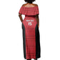 Afro Basketball Custom Egypt Off Shoulder Maxi Dress Come On Pharaohs - African Pride