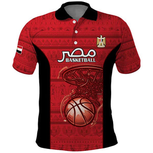 Afro Basketball Custom Egypt Polo Shirt Come On Pharaohs - African Pride