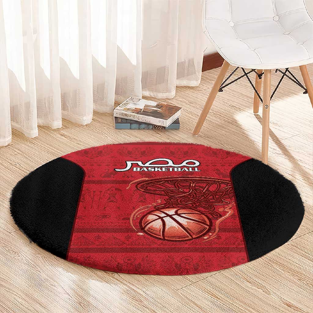 Afro Basketball Egypt Round Carpet Come On Pharaohs - African Pride