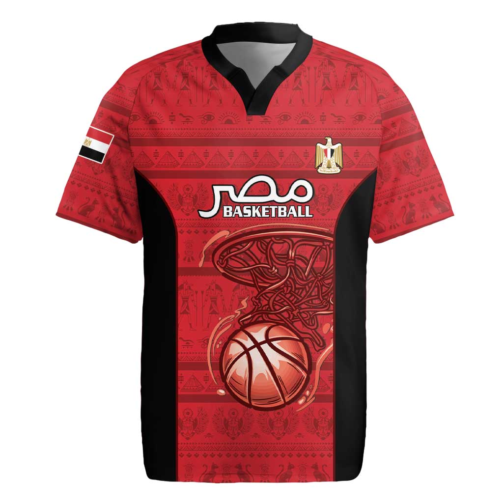 Afro Basketball Custom Egypt Rugby Jersey Come On Pharaohs - African Pride