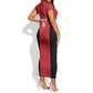 Afro Basketball Custom Egypt Short Sleeve Bodycon Dress Come On Pharaohs - African Pride