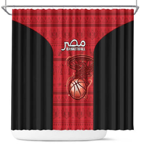 Afro Basketball Egypt Shower Curtain Come On Pharaohs - African Pride