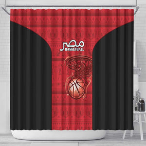 Afro Basketball Egypt Shower Curtain Come On Pharaohs - African Pride