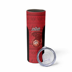 Afro Basketball Custom Egypt Skinny Tumbler Come On Pharaohs - African Pride