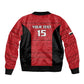 Afro Basketball Custom Egypt Sleeve Zip Bomber Jacket Come On Pharaohs - African Pride