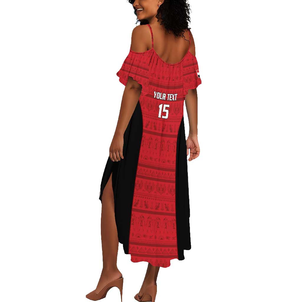 Afro Basketball Custom Egypt Summer Maxi Dress Come On Pharaohs - African Pride