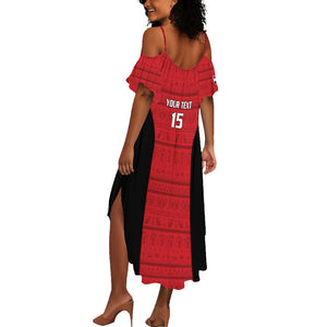 Afro Basketball Custom Egypt Summer Maxi Dress Come On Pharaohs - African Pride