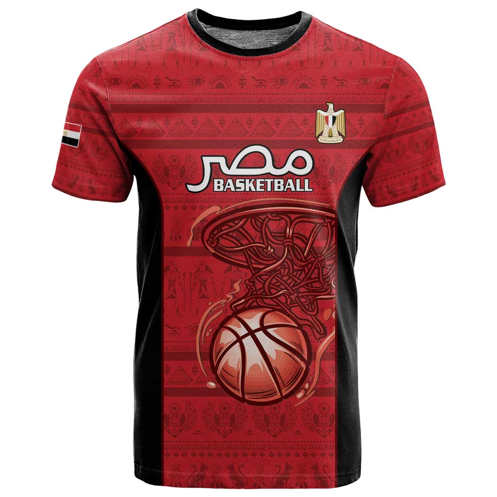 Afro Basketball Custom Egypt T shirt Come On Pharaohs - African Pride
