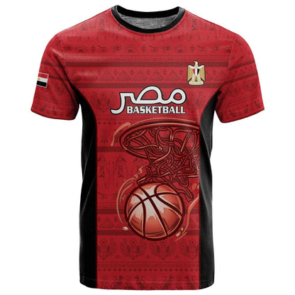 Afro Basketball Custom Egypt T shirt Come On Pharaohs - African Pride