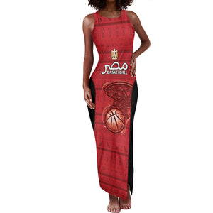 Afro Basketball Custom Egypt Tank Maxi Dress Come On Pharaohs - African Pride