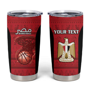 Afro Basketball Custom Egypt Tumbler Cup Come On Pharaohs - African Pride