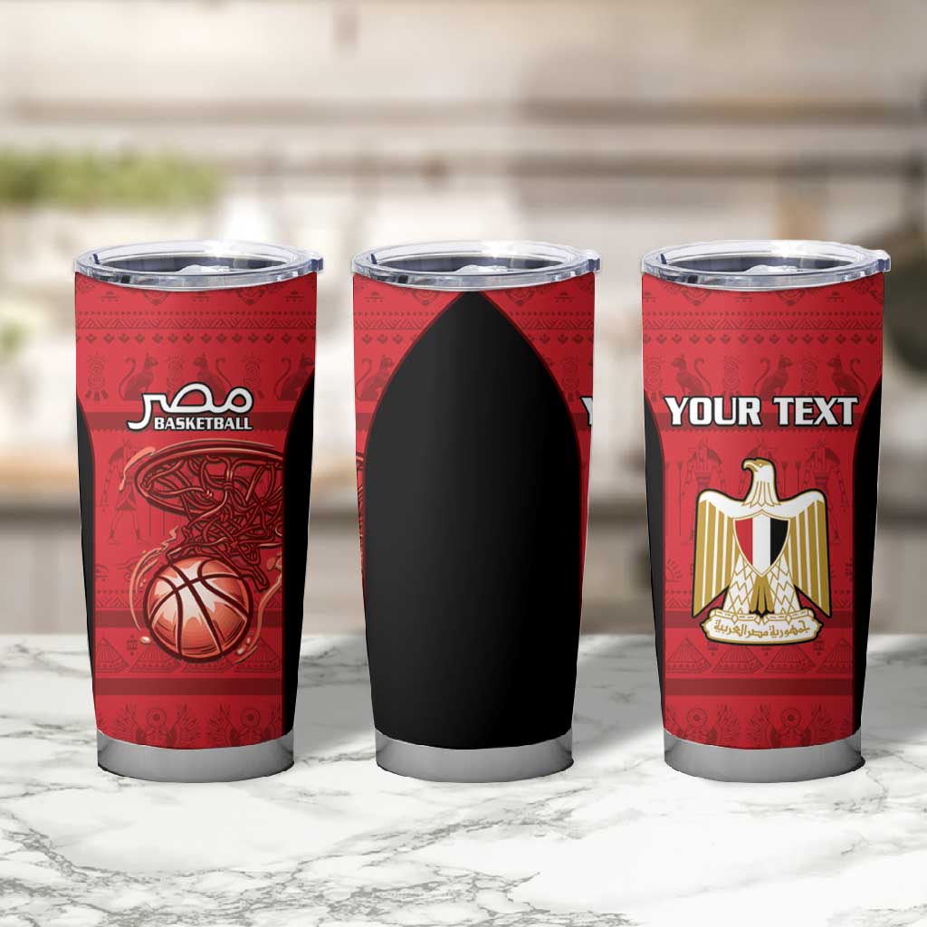 Afro Basketball Custom Egypt Tumbler Cup Come On Pharaohs - African Pride