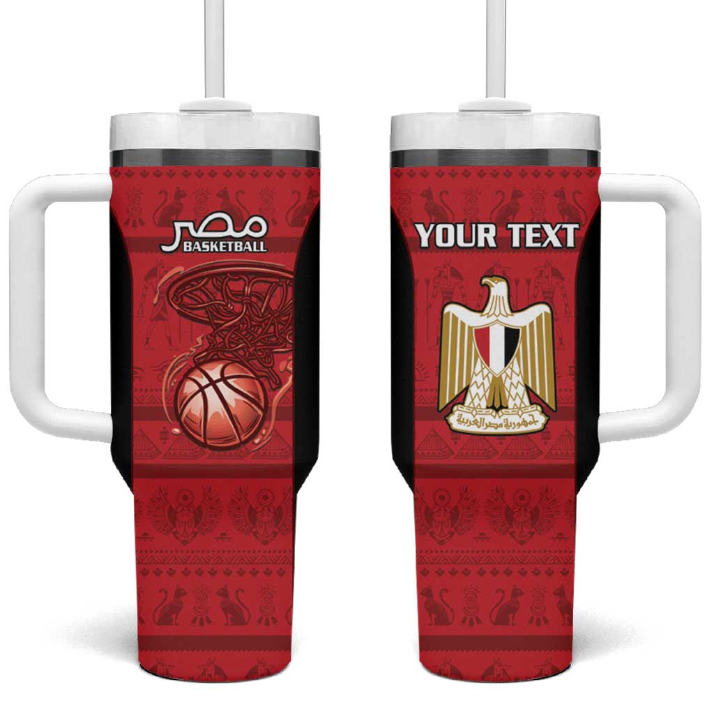 Afro Basketball Custom Egypt Tumbler With Handle Come On Pharaohs - African Pride