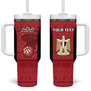 Afro Basketball Custom Egypt Tumbler With Handle Come On Pharaohs - African Pride