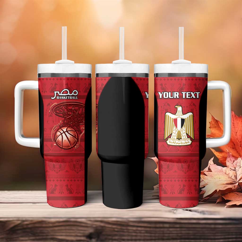 Afro Basketball Custom Egypt Tumbler With Handle Come On Pharaohs - African Pride