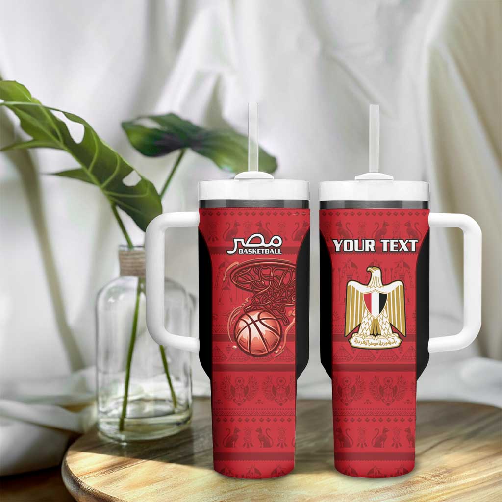 Afro Basketball Custom Egypt Tumbler With Handle Come On Pharaohs - African Pride