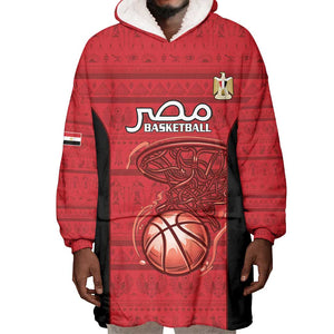Afro Basketball Custom Egypt Wearable Blanket Hoodie Come On Pharaohs - African Pride