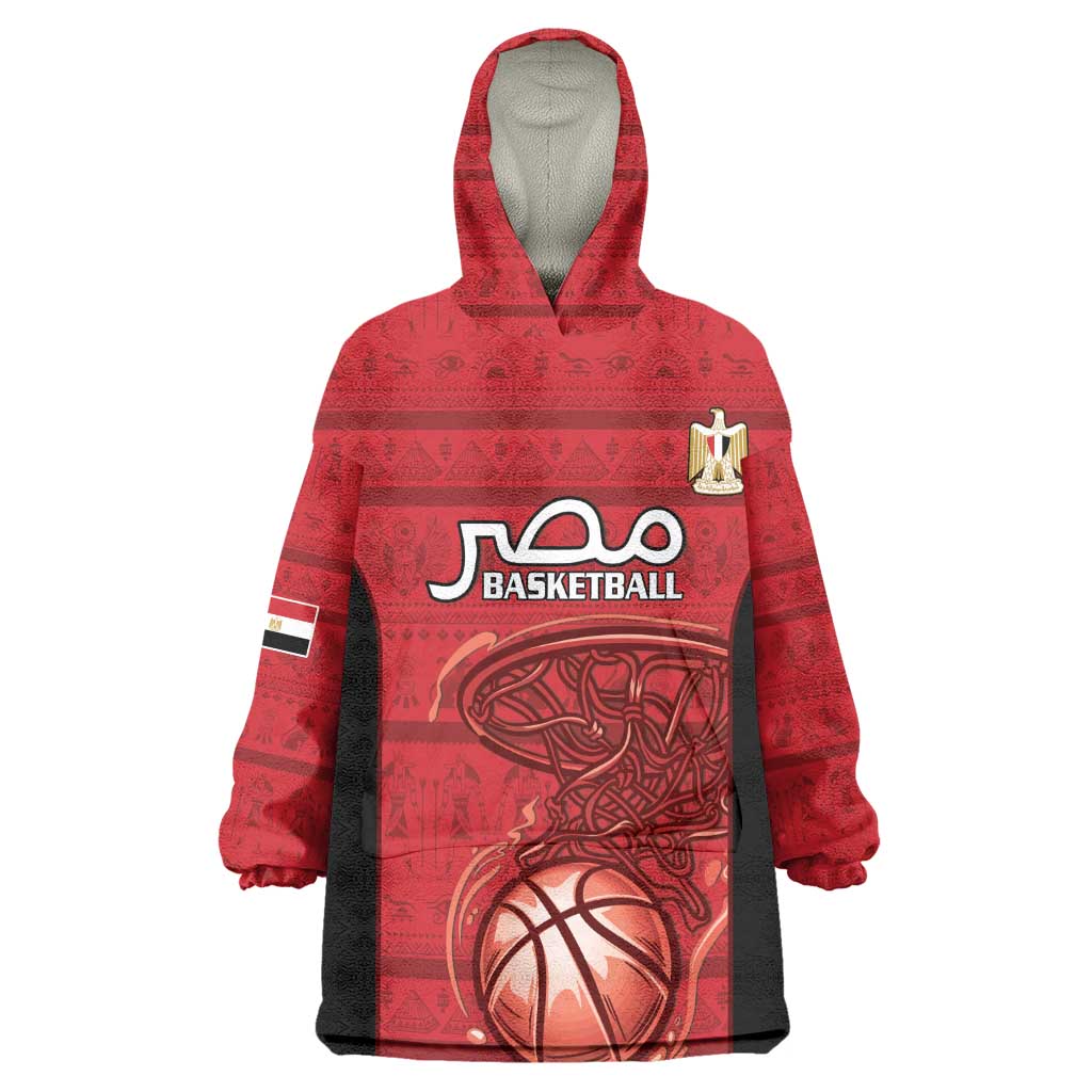 Afro Basketball Custom Egypt Wearable Blanket Hoodie Come On Pharaohs - African Pride