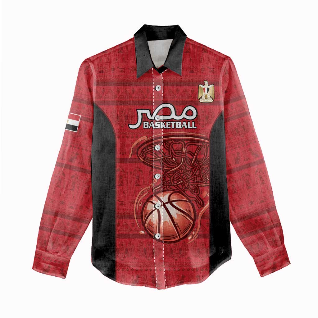 Afro Basketball Custom Egypt Women Casual Shirt Come On Pharaohs - African Pride