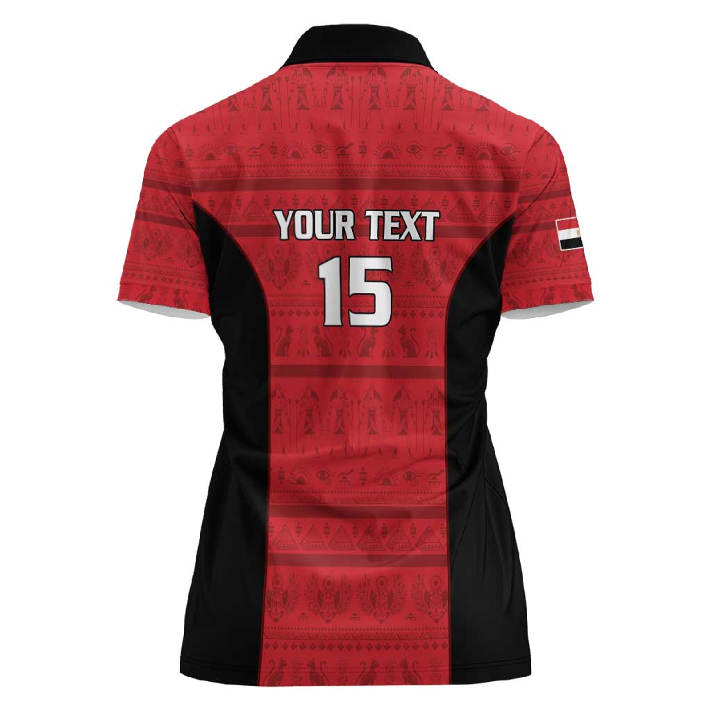 Afro Basketball Custom Egypt Women Polo Shirt Come On Pharaohs - African Pride