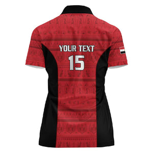 Afro Basketball Custom Egypt Women Polo Shirt Come On Pharaohs - African Pride