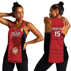 Afro Basketball Custom Egypt Women Racerback Tank Come On Pharaohs - African Pride