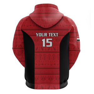 Afro Basketball Custom Egypt Zip Hoodie Come On Pharaohs - African Pride