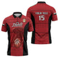 Egypt Basketball Custom Zipper Polo Shirt Go Pharaohs