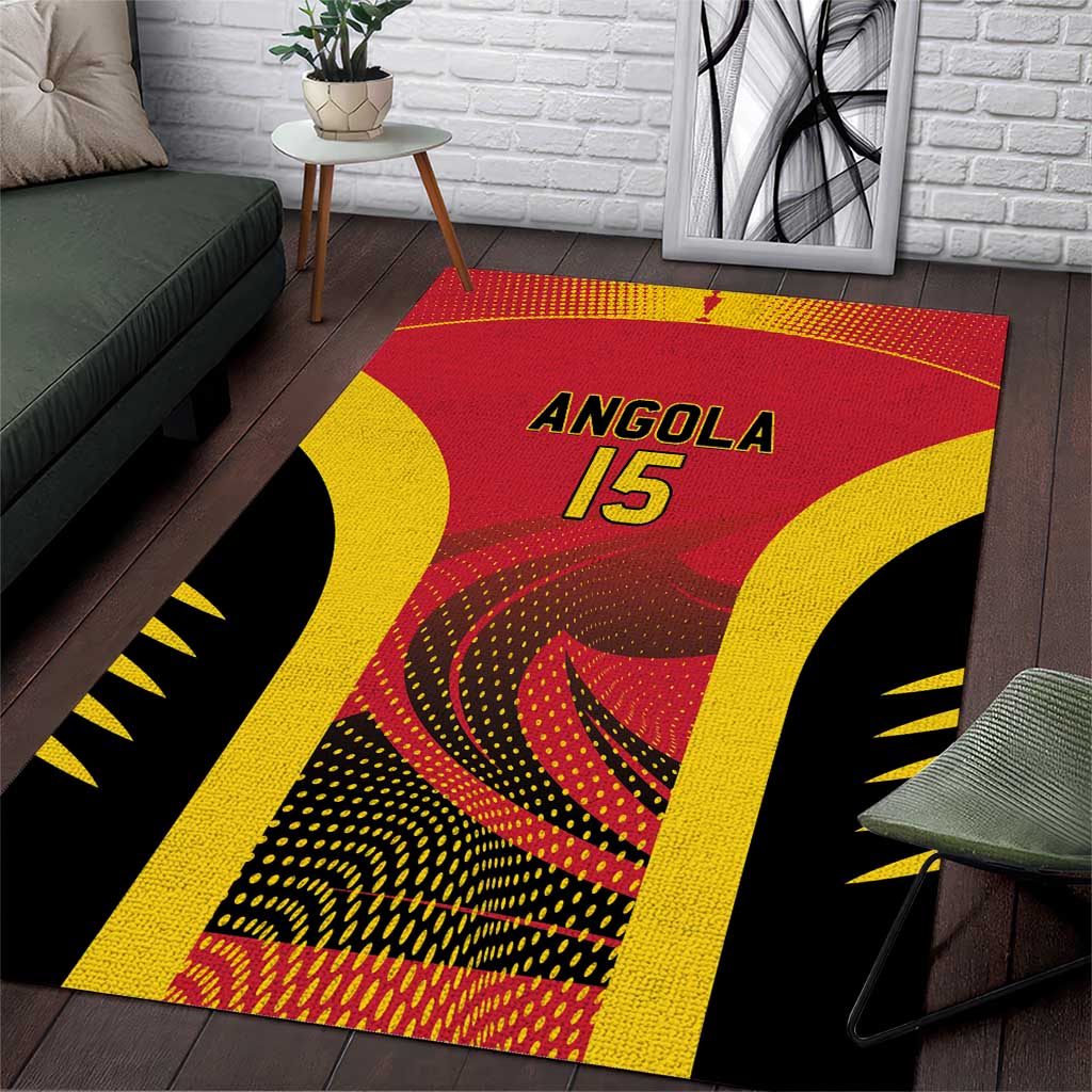 Afro Basketball Custom Angola Area Rug Go Champions - African Pride