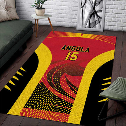 Afro Basketball Custom Angola Area Rug Go Champions - African Pride