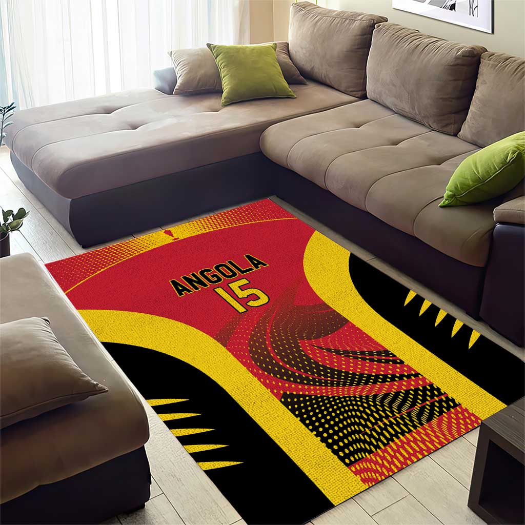 Afro Basketball Custom Angola Area Rug Go Champions - African Pride