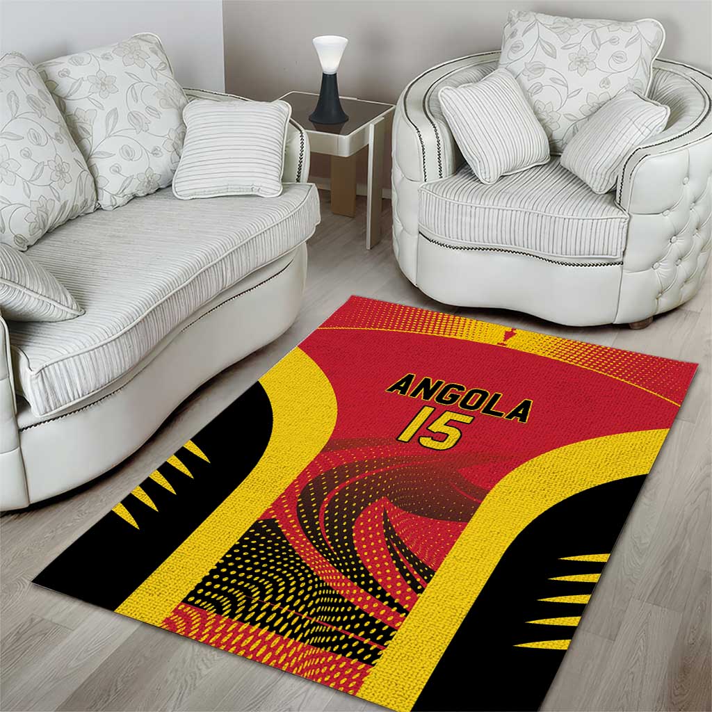 Afro Basketball Custom Angola Area Rug Go Champions - African Pride