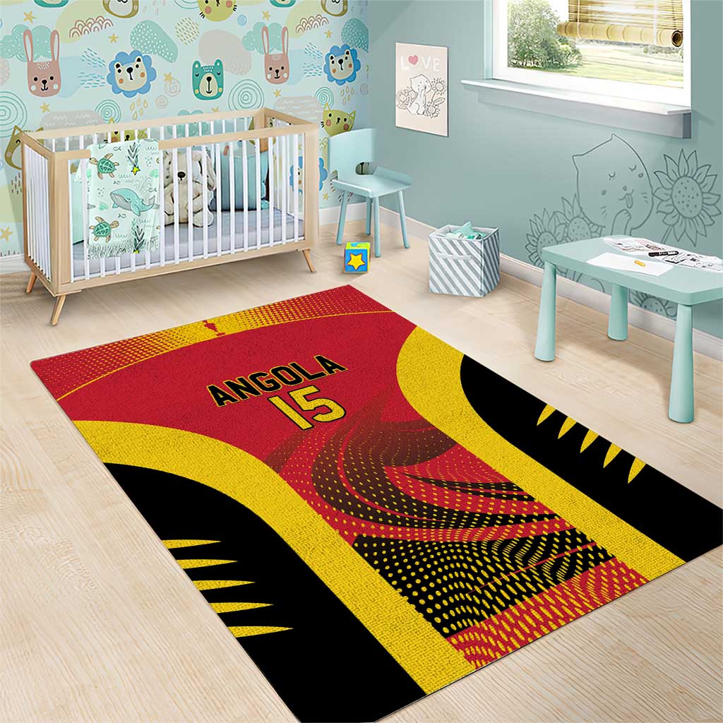 Afro Basketball Custom Angola Area Rug Go Champions - African Pride