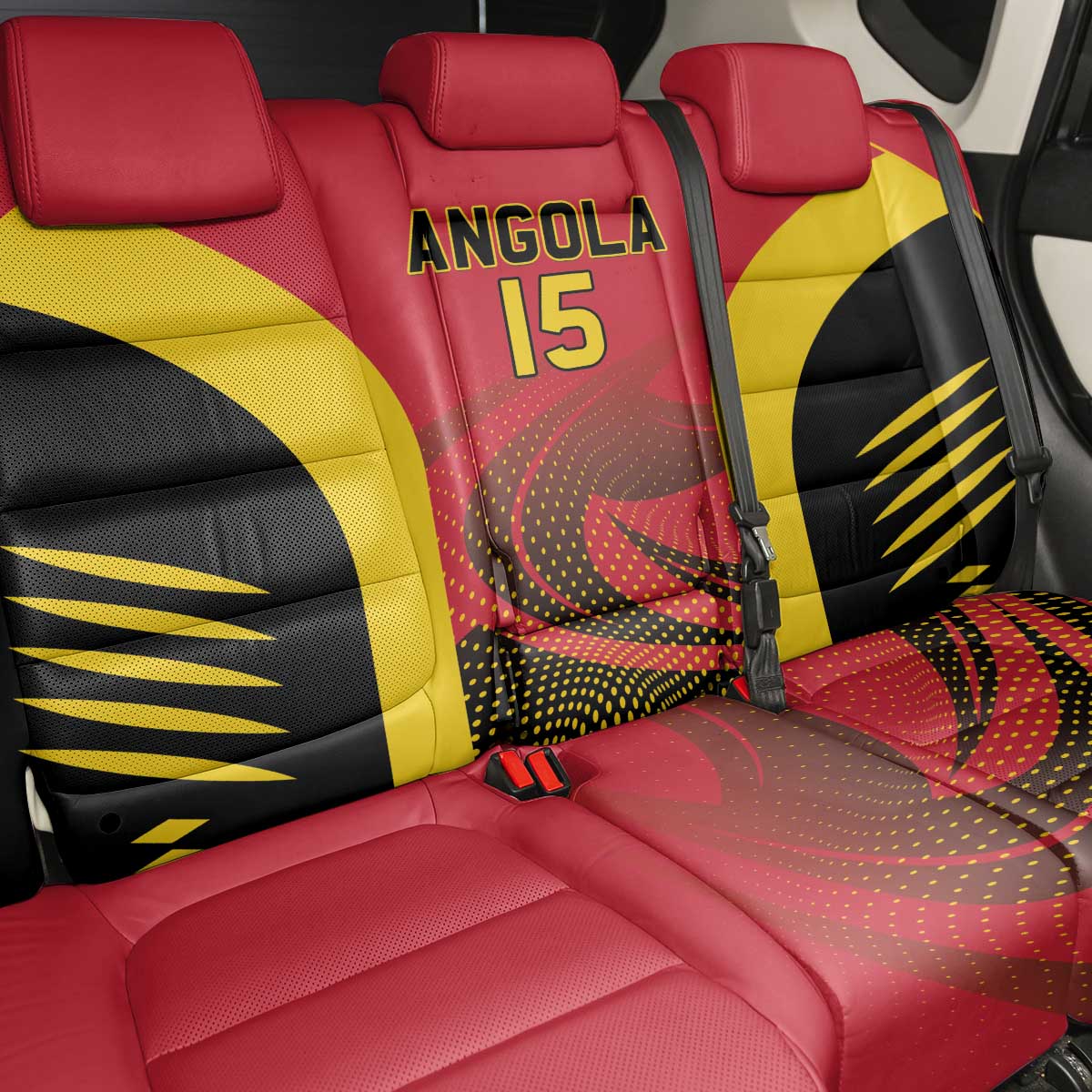 Afro Basketball Custom Angola Back Car Seat Cover Go Champions - African Pride