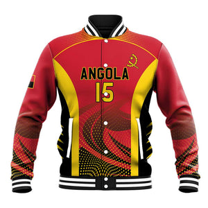Afro Basketball Custom Angola Baseball Jacket Go Champions - African Pride