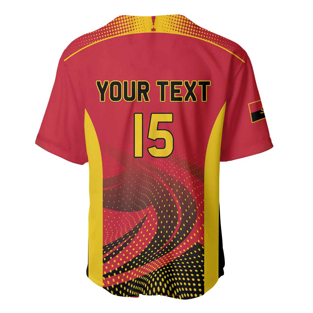 Afro Basketball Custom Angola Baseball Jersey Go Champions - African Pride