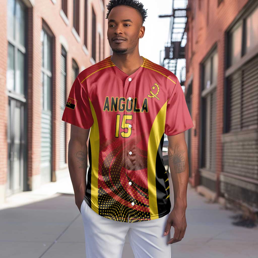 Afro Basketball Custom Angola Baseball Jersey Go Champions - African Pride
