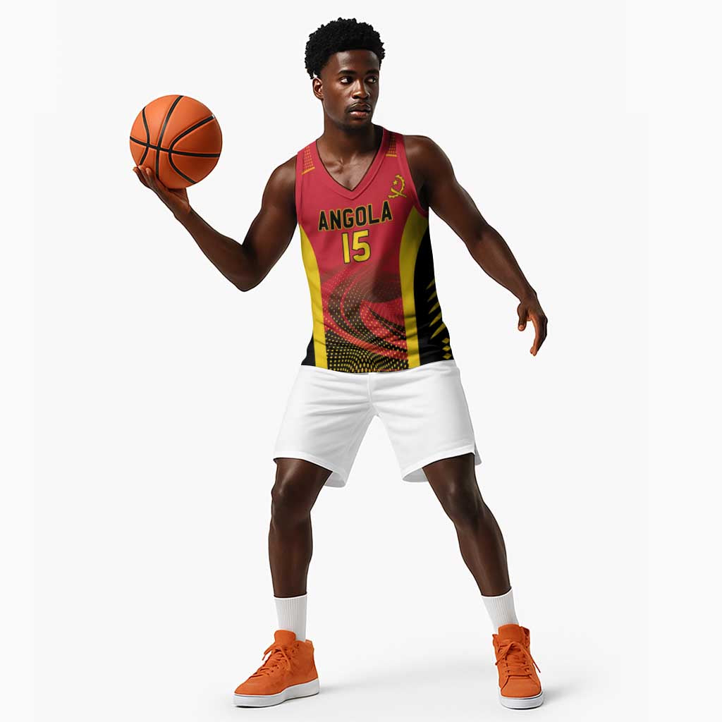 Afro Basketball Custom Angola Basketball Jersey Go Champions - African Pride