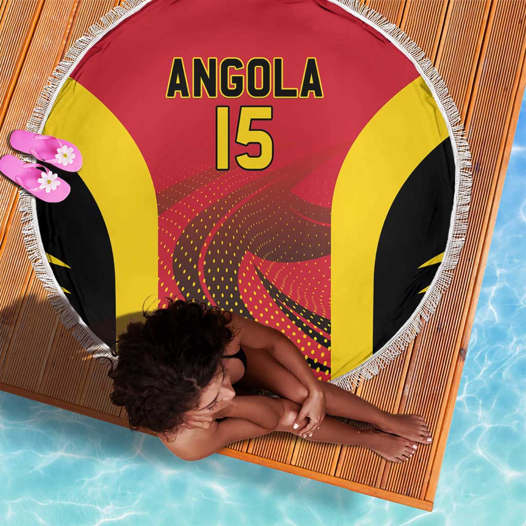Afro Basketball Custom Angola Beach Blanket Go Champions - African Pride