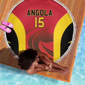 Afro Basketball Custom Angola Beach Blanket Go Champions - African Pride