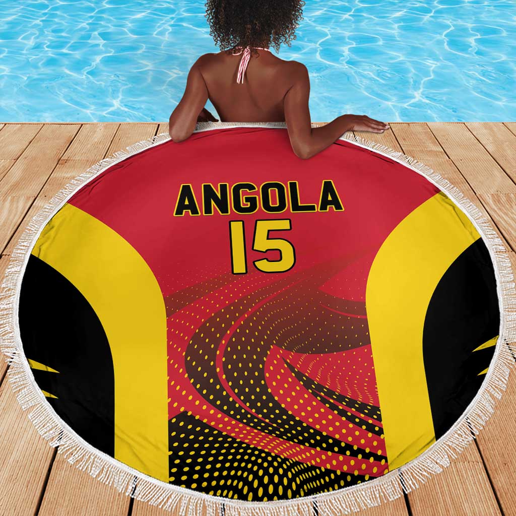 Afro Basketball Custom Angola Beach Blanket Go Champions - African Pride