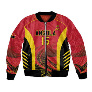 Afro Basketball Custom Angola Bomber Jacket Go Champions - African Pride