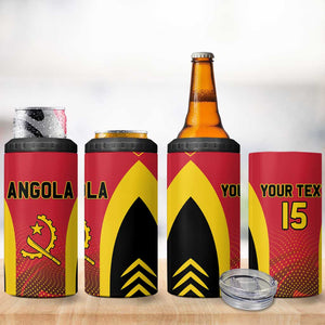 Afro Basketball Custom Angola 4 in 1 Can Cooler Tumbler Go Champions - African Pride