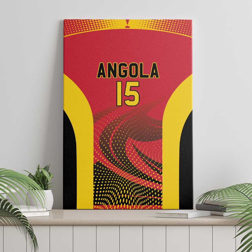 Afro Basketball Custom Angola Canvas Wall Art Go Champions - African Pride