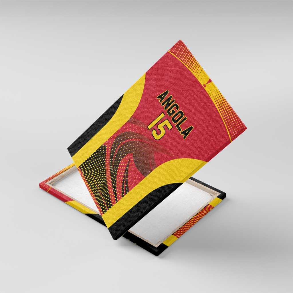 Afro Basketball Custom Angola Canvas Wall Art Go Champions - African Pride