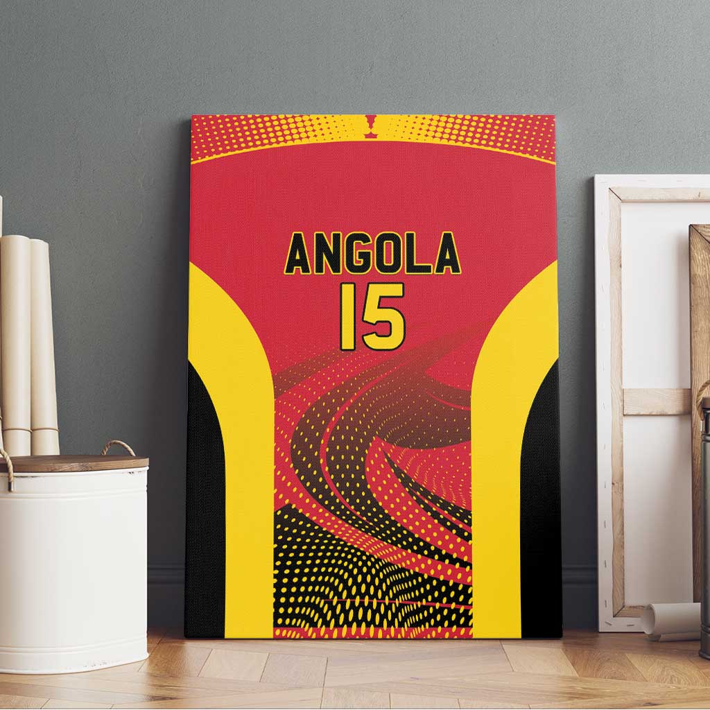 Afro Basketball Custom Angola Canvas Wall Art Go Champions - African Pride