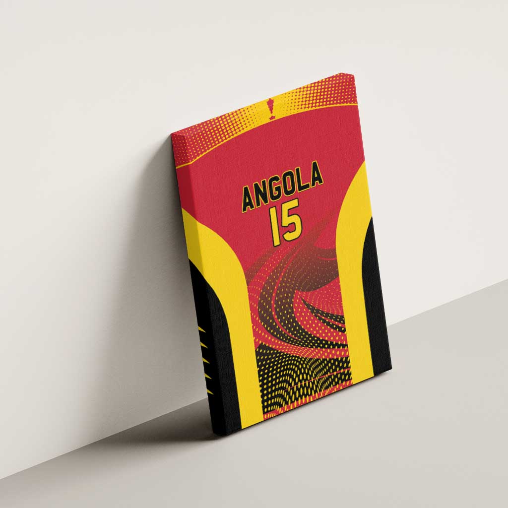 Afro Basketball Custom Angola Canvas Wall Art Go Champions - African Pride