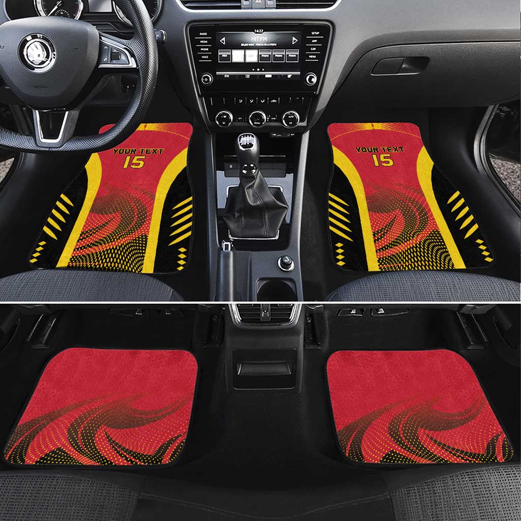 Afro Basketball Custom Angola Car Mats Go Champions - African Pride
