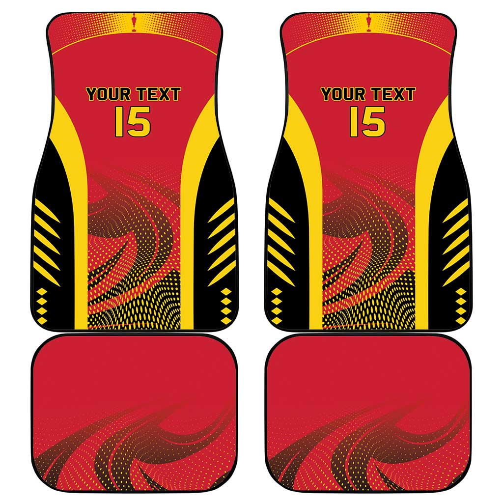 Afro Basketball Custom Angola Car Mats Go Champions - African Pride