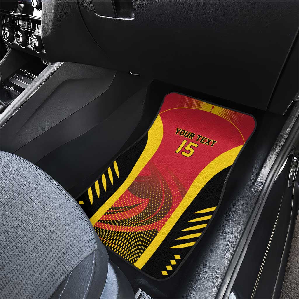 Afro Basketball Custom Angola Car Mats Go Champions - African Pride